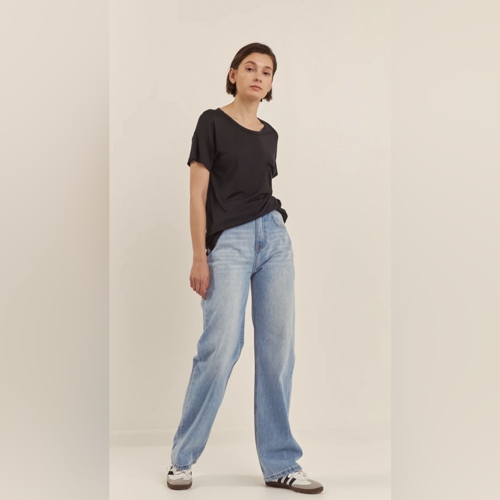 NWT Grey Lab High Waist Wide Leg denim - size 28 Nordstrom